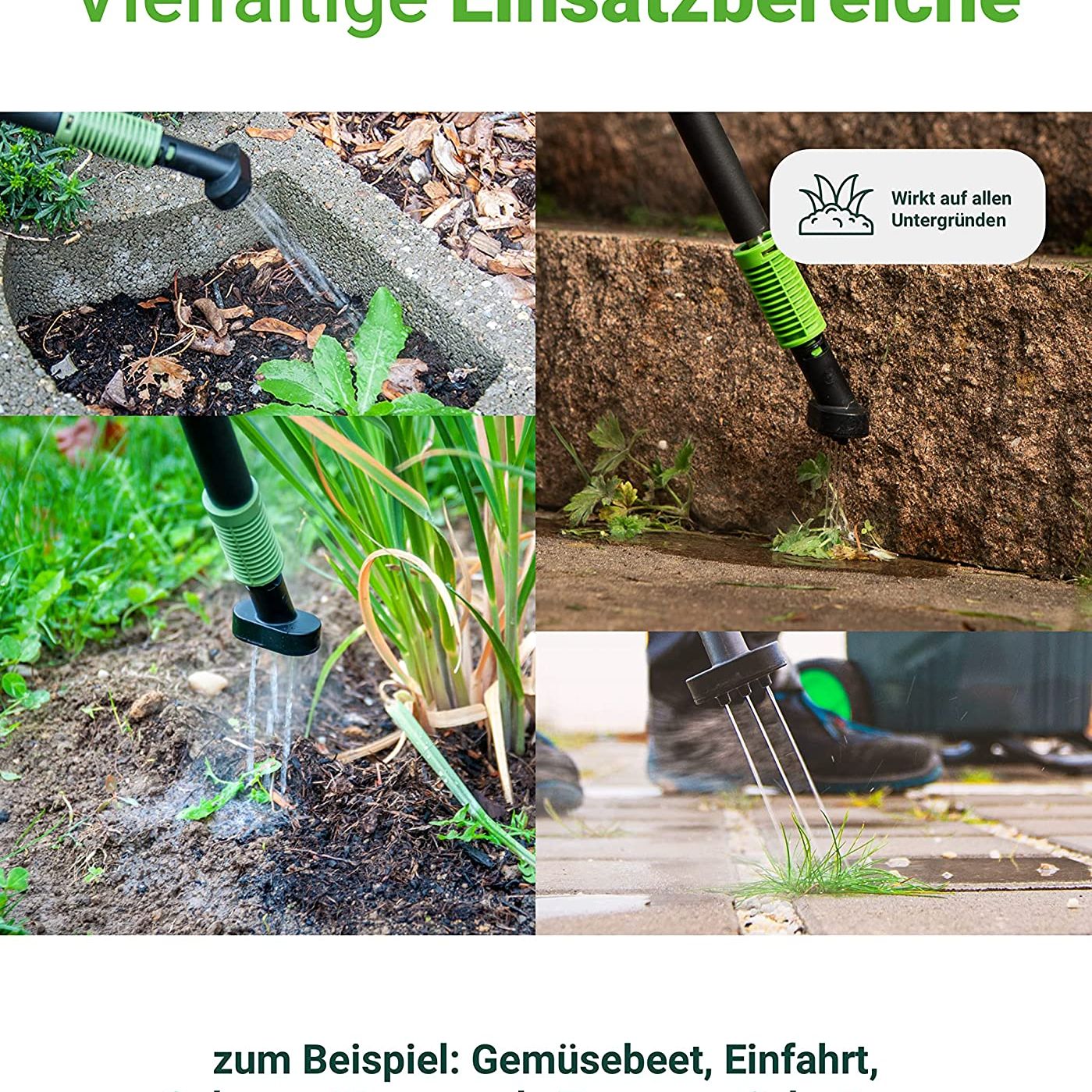 UnkrautFuchs FoxOne - Heißwasserunkrautbekämpfung - Dampfreiniger - 2in1